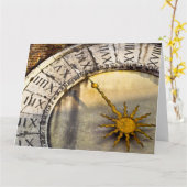 HANDS OF TIME Large Greeting Card カード (黄色い花)