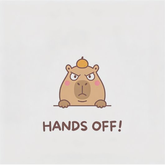 HANDS OFF! シール (正面)