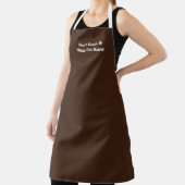 Hands Off Apron in Brown エプロン (インサイチュ)