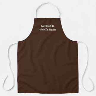 Hands Off Apron in Brown エプロン