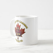 Hands Off Canada, Never 51, Maple Leaf Lumberjack コーヒーマグカップ (正面左)