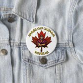 Hands Off Canada, Never 51, Maple Leaf Lumberjack 缶バッジ (インサイチュ)