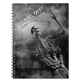 Hands Off! Creepy Notes Inside. Skeleton ノートブック