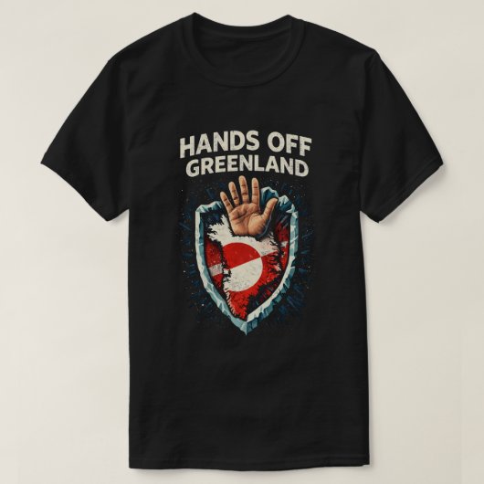 Hands Off Greenland  Tシャツ (デザイン正面)