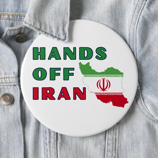 Hands Off Iran 缶バッジ (インサイチュ)