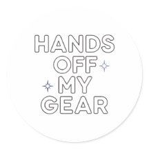 Hands Off My Gear" ビニールステッカー