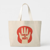 Hands Off My Rights – Equality  ラージトートバッグ (裏面)
