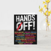 Hands Off My Social Security 2025 Repetition カード (黄色い花)