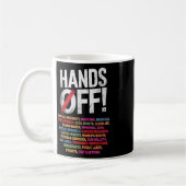 Hands Off My Social Security 2025 Repetition コーヒーマグカップ (左)