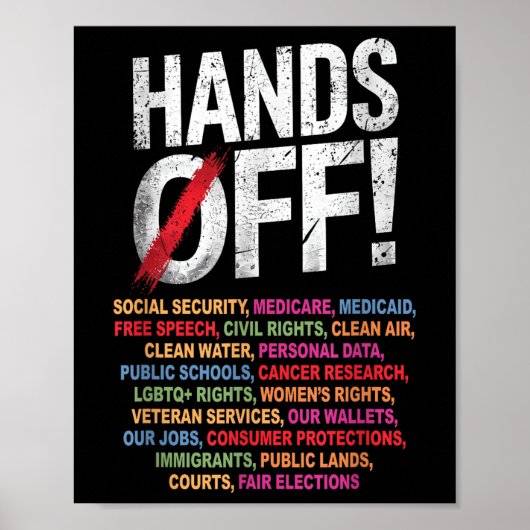 Hands Off My Social Security 2025 Repetition ポスター (正面)