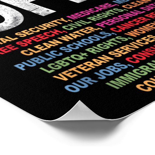 Hands Off My Social Security 2025 Repetition ポスター (角)