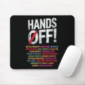 Hands Off My Social Security 2025 Repetition マウスパッド (マウス)