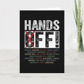 Hands Off Our Rights Protect Democracy  カード (正面)