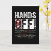 Hands Off Our Rights Protect Democracy  カード (黄色い花)