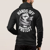 Hands Off Protest Statement Apparel パーカ (裏面)