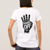 Hands Off Protest Vote Rights Healthcare Education Tシャツ (裏面)