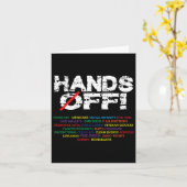 Hands Off Social Securityデモに対する抗議デモに対す救る反応 カード (黄色い花)