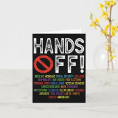 Hands Off Social Securityデモに対する抗議デモに対す救る反応 カード (黄色い花)