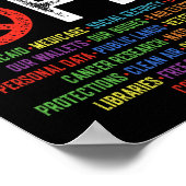 Hands Off Social Securityデモに対する抗議デモに対す救る反応 ポスター (角)