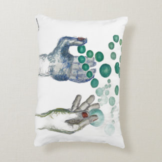 Hands Outstretched with Golden Globes アクセントクッション