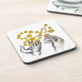 Hands Outstretched with Golden Globes コースター (左側)