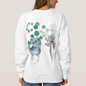 Hands Outstretched with Golden Globes スウェットシャツ (裏面)