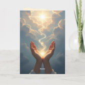 Hands Set the Soul Free, peace, Condolence Card カード (裏面)