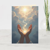 Hands Set the Soul Free, peace, Condolence Card カード (正面)