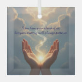 Hands Set the Soul Free, peace, sympathy  ガラスオーナメント (正面)