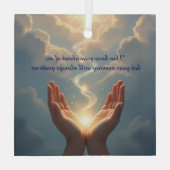 Hands Set the Soul Free, peace, sympathy  ガラスオーナメント (裏面)