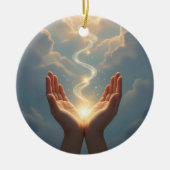 Hands Set the Soul Free, peace, sympathy セラミックオーナメント (正面)