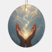 Hands Set the Soul Free, peace, sympathy セラミックオーナメント (左)