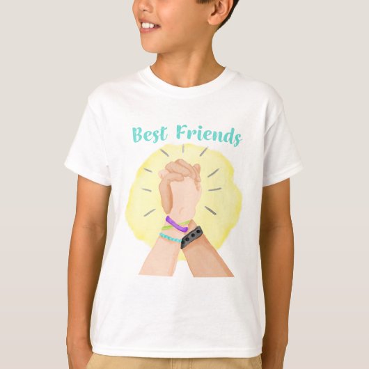 Hands Together 最高の Friend Tシャツ (正面)