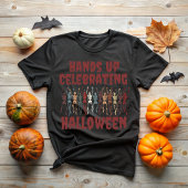 Hands Up Celebrating Halloween Tシャツ