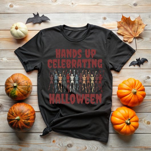 Hands Up Celebrating Halloween Tシャツ