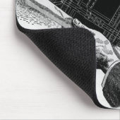 Hands w Architectural Blueprints、ヴィンテージ・ビジネス マウスパッド (コーナー)