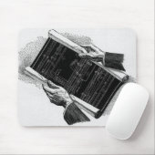 Hands w Architectural Blueprints、ヴィンテージ・ビジネス マウスパッド (マウス)