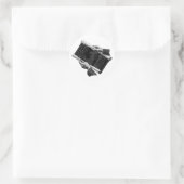 Hands w Architectural Blueprints、ヴィンテージ・ビジネス ラウンドシール (バッグ)