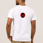 HANDSCARALアイスランド – 基本的な白い短い袖 Tシャツ (裏面)