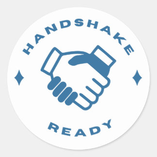 Handshake Readyシール ラウンドシール