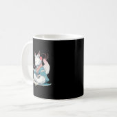 Handsome Calligraphy Kitsune For Japan Style Lover コーヒーマグカップ (正面左)