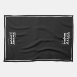 Handsome & Can Cook Typography Father's Day キッチンタオル