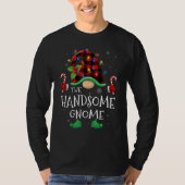 Handsome Gnome Buffalo Plaid Matching Family Chris Tシャツ (正面)