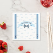 Handsome One Baby Boy First Birthday Party Napkins スタンダードカクテルナプキン (インサイチュ)