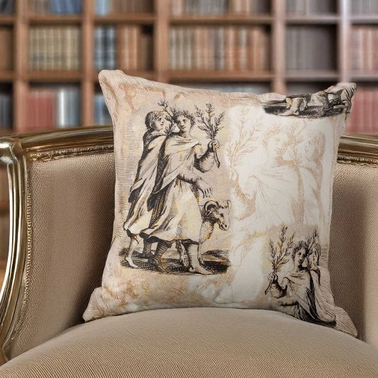 Handsome Roman Youths in Festival Procession クッション