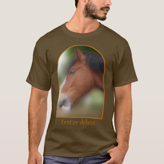 Handsome Shire Draft Horse Personalized Tシャツ (正面)