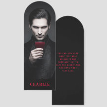 Handsome vampire drinking blood dark fantasy