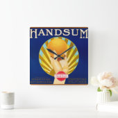 Handsumの時計 スクエア壁時計 (ホーム)