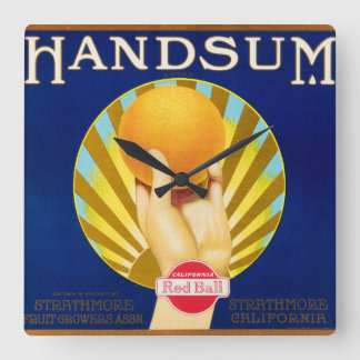 Handsumの時計 スクエア壁時計