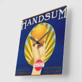 Handsumの時計 スクエア壁時計 (傾斜)
